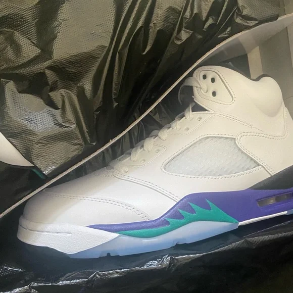 Jordan | Shoes | Jordan Sneakers White Purple Teal | Poshmark display picture 1
